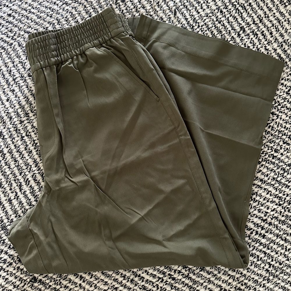 Madewell Olive Green Wide Leg Pants